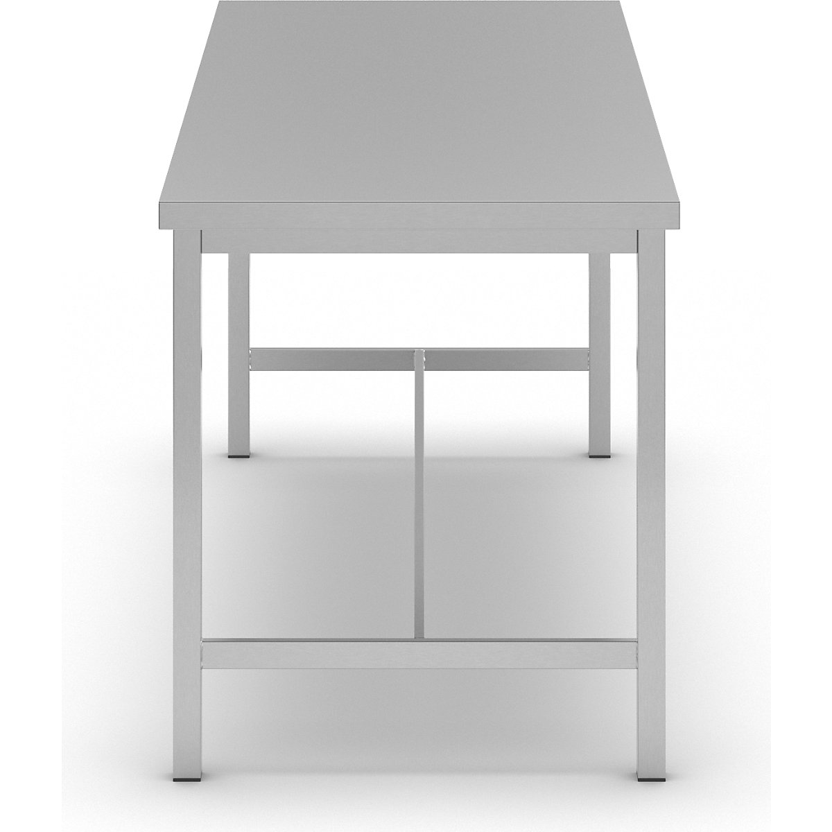 Mesa de trabalho em aço inoxidável – eurokraft basic (Imagem do produto 2)-1