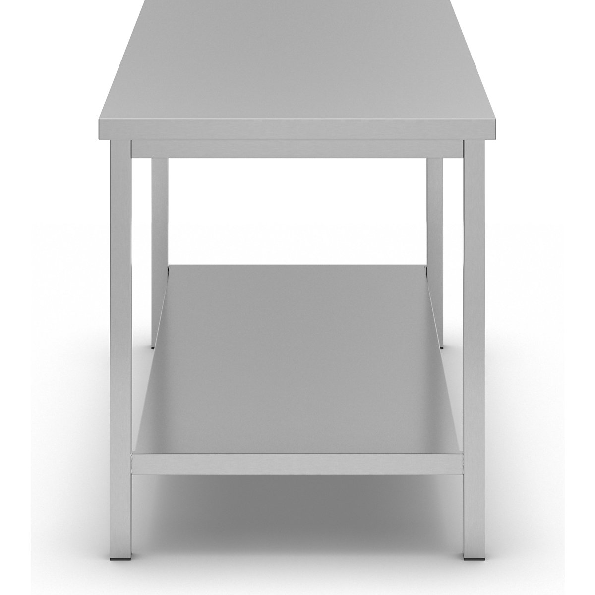 Mesa de trabalho em aço inoxidável – eurokraft basic (Imagem do produto 2)-1