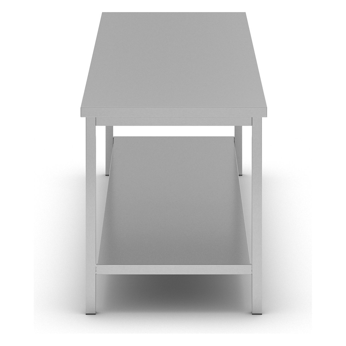 Mesa de trabalho em aço inoxidável – eurokraft basic (Imagem do produto 2)-1