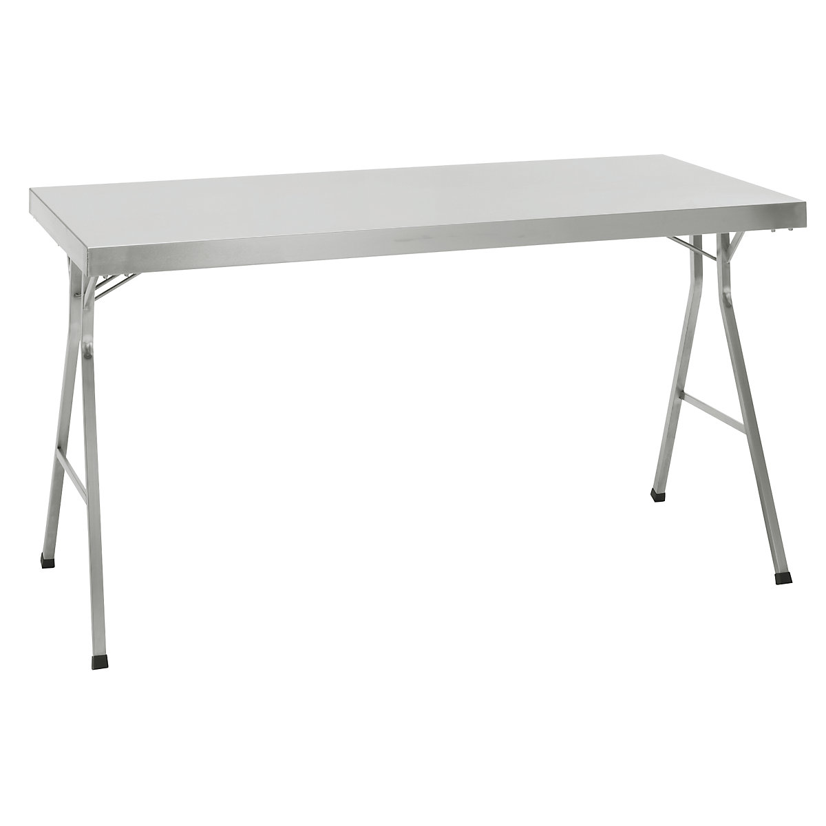 Mesa rebatível em aço inoxidável, altura 850 mm, LxP 1200 x 700 mm-0