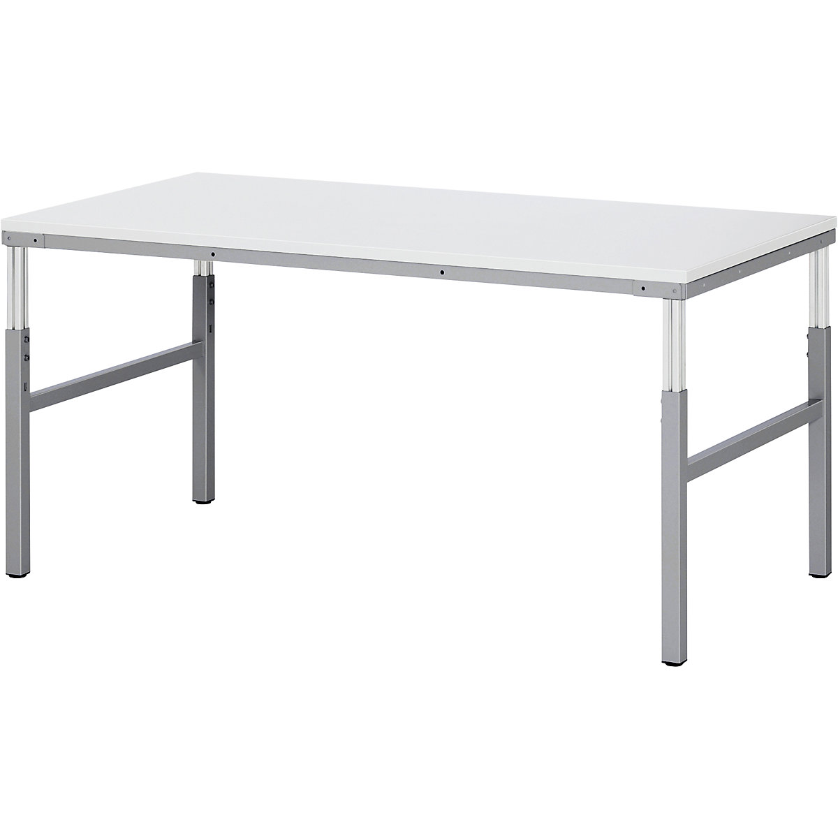 Sistema do local de trabalho, regulável manualmente em altura de 650 – 1000 mm – RAU, mesa base, LxP 1800 x 900 mm-0