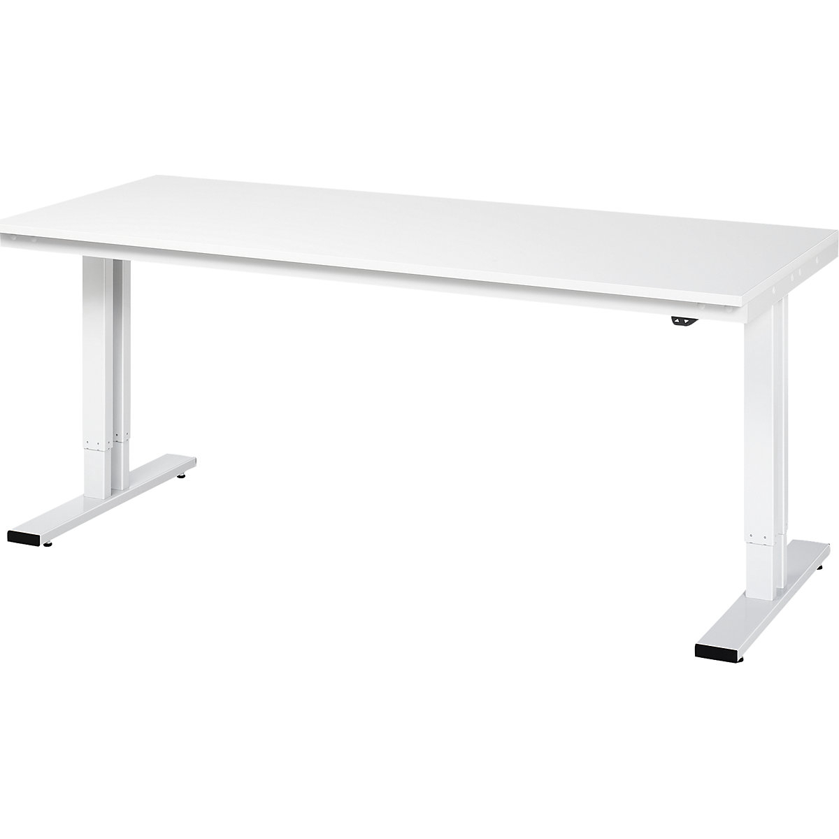 Tavolo da lavoro regolabile elettricamente in altezza, portata 300 kg – RAU, altezza 720 – 1120 mm, piano in melammina ESD, largh. x prof. 2000 x 800 mm-0