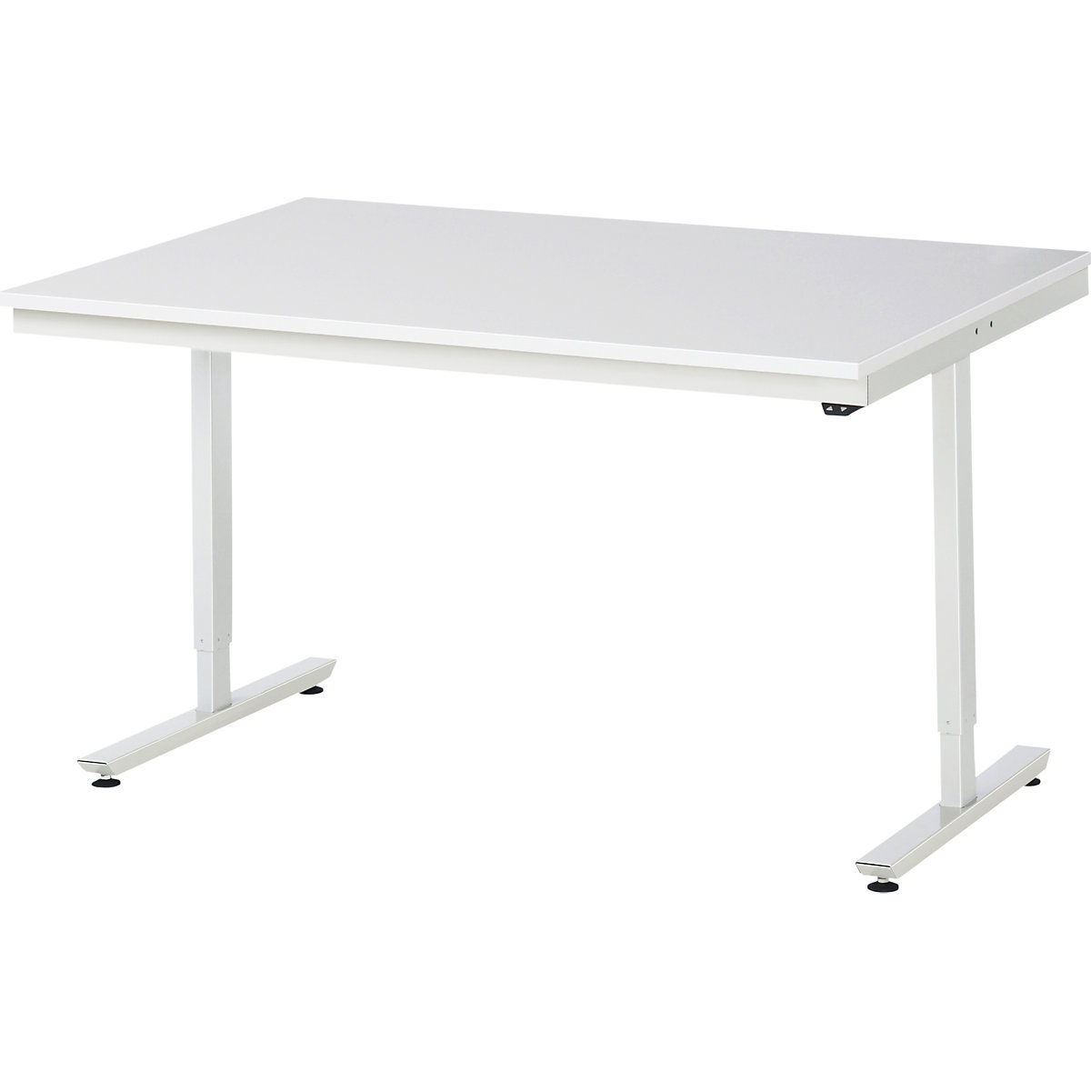 Tavolo da lavoro, regolabile elettricamente in altezza serie Adlatus – RAU, piano in melammina ESD, altezza 720 – 1120 mm, largh. x prof. 1500 x 1000 mm-0