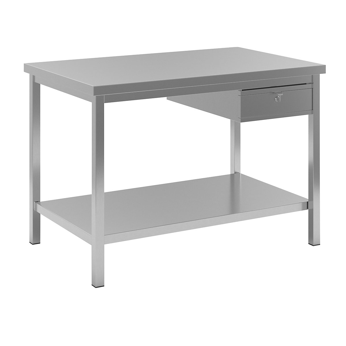 Tavolo da lavoro in acciaio inox – eurokraft basic