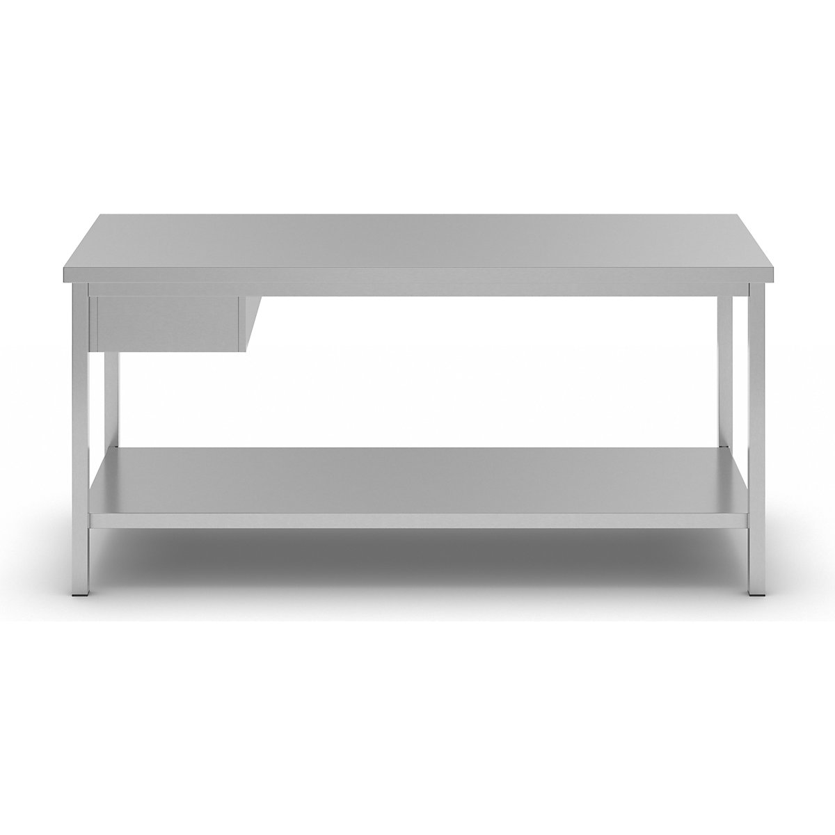 Tavolo da lavoro in acciaio inox – eurokraft basic (Foto prodotto 5)-4