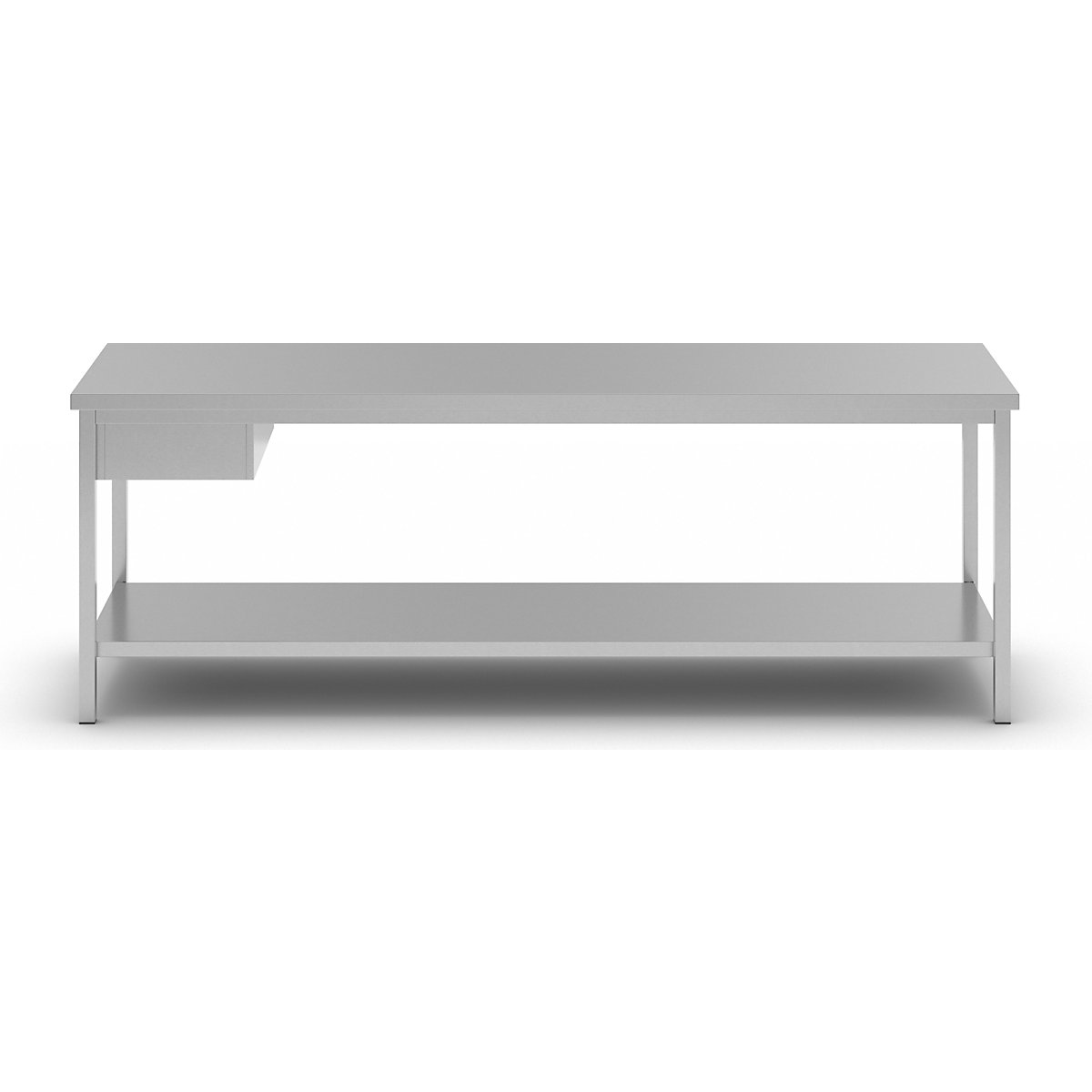 Tavolo da lavoro in acciaio inox – eurokraft basic (Foto prodotto 5)-4