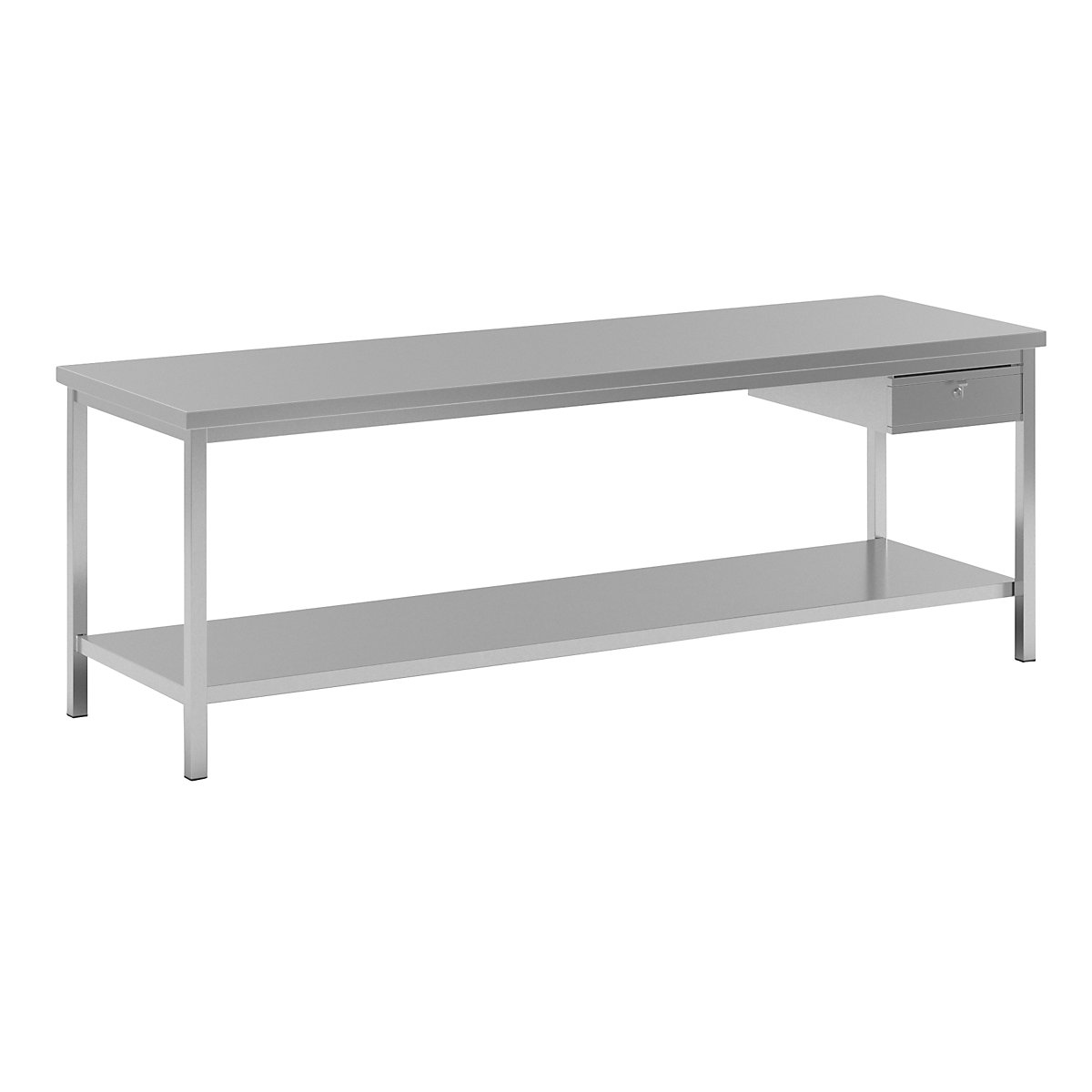 Tavolo da lavoro in acciaio inox – eurokraft basic