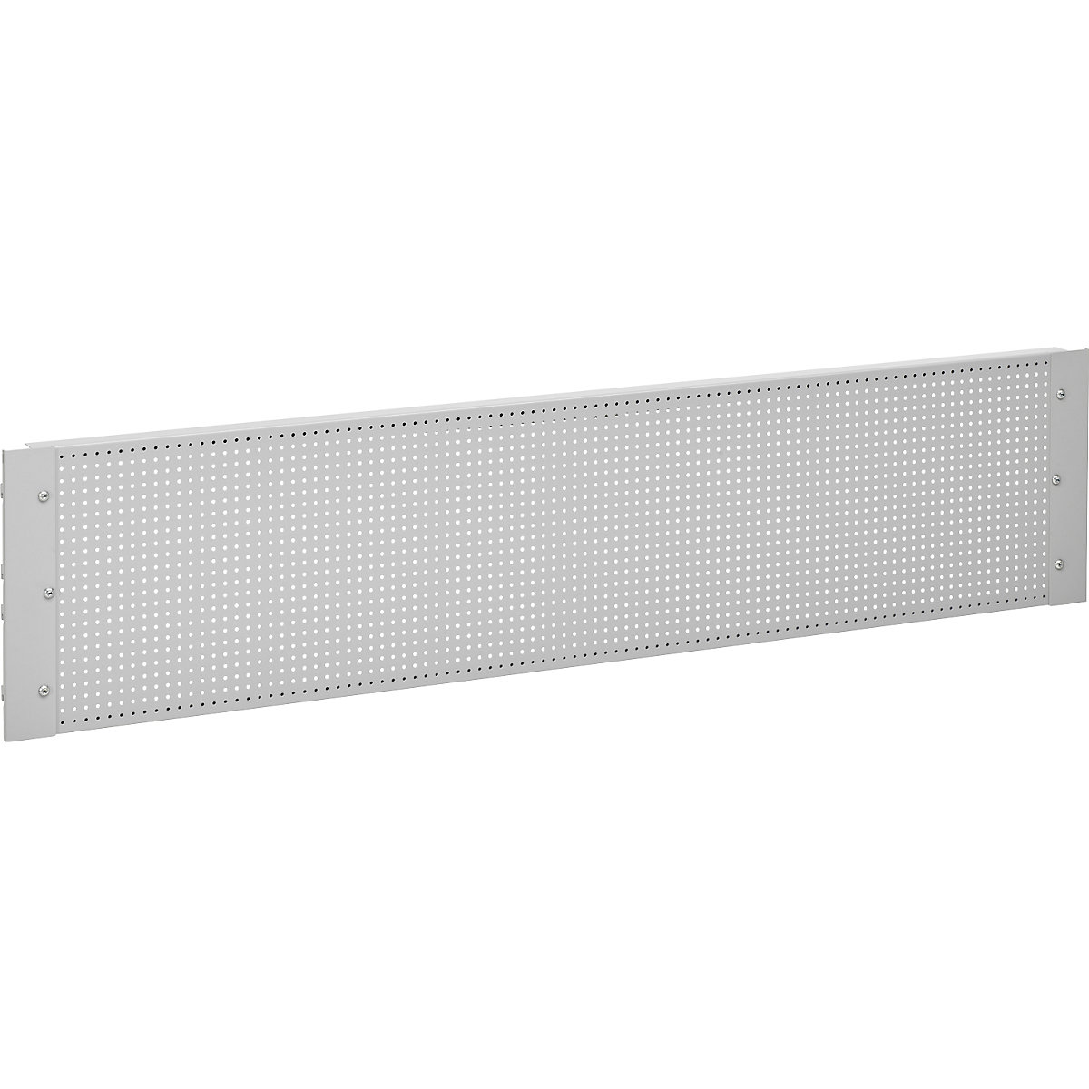 Parete posteriore forata, per il fissaggio su montanti, larghezza tavolo 1600 mm, incl. 10 ganci-0