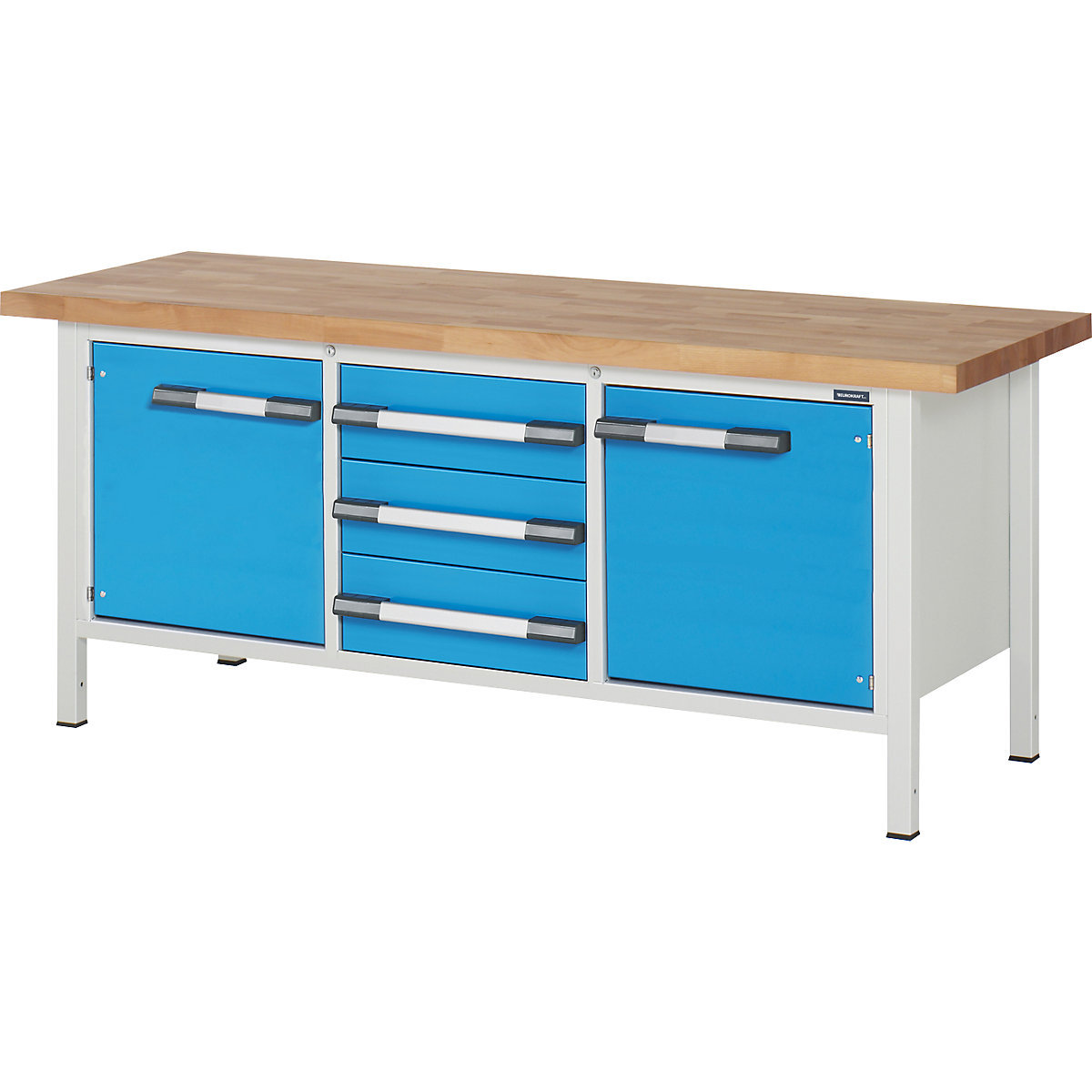 Banco de trabajo, construcción de bastidor Serie 8000 – eurokraft pro