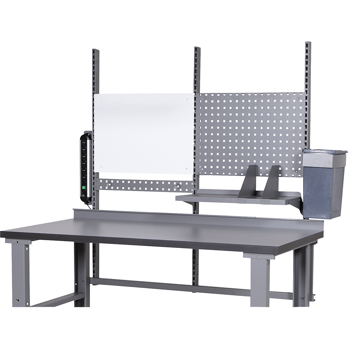 Mesa de trabajo de altura regulable eléctricamente, carga máx. 350 kg – eurokraft pro (Imagen del producto 3)-2