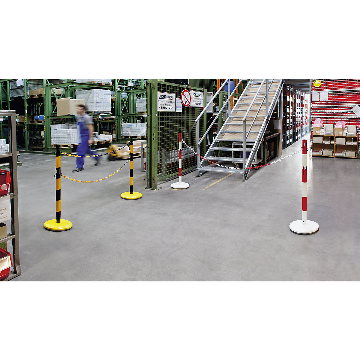 Barrier post extension set with chain – VISO (Product illustration 2)-1