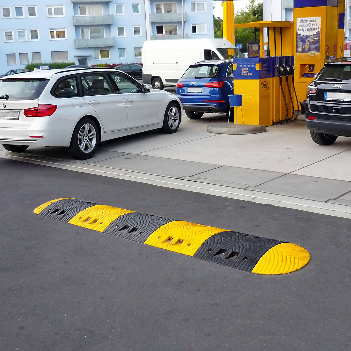 Verkeersdrempel, recyclingkunststof – Moravia (Productafbeelding 4)-3