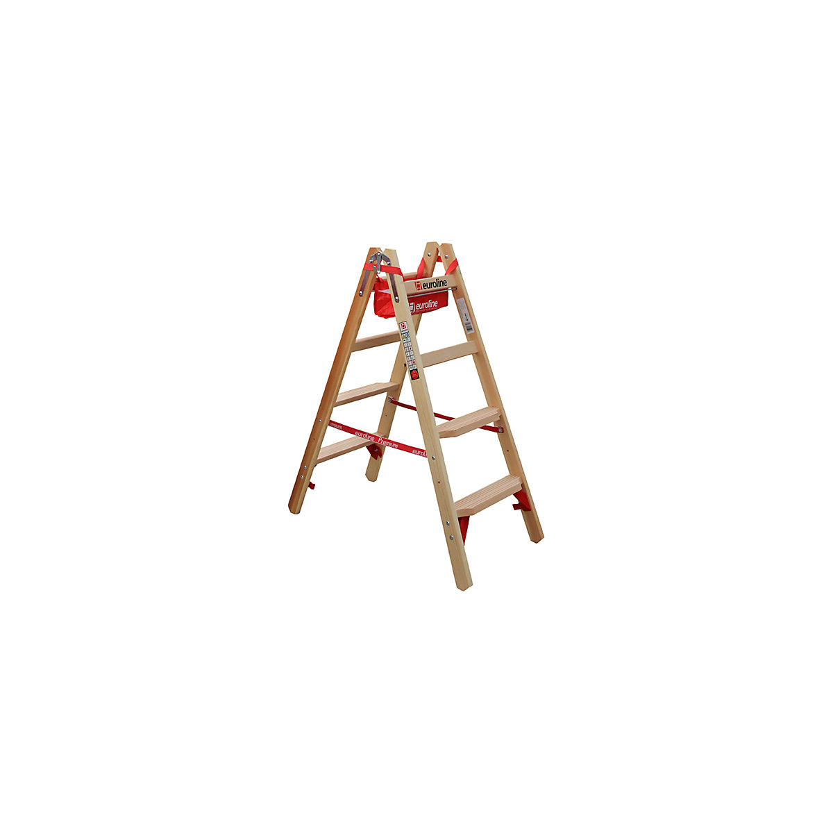 Houten bokladder met comforttreden – euroline (Productafbeelding 5)-4