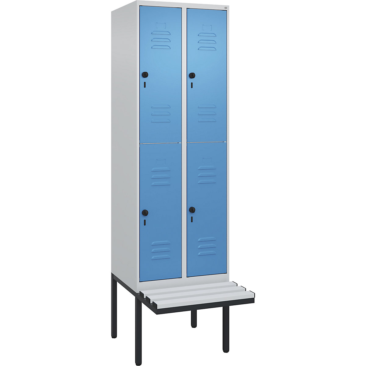 Kledingkast Classic PLUS met twee verdiepingen en zitbank – C+P (Productafbeelding 4)-3