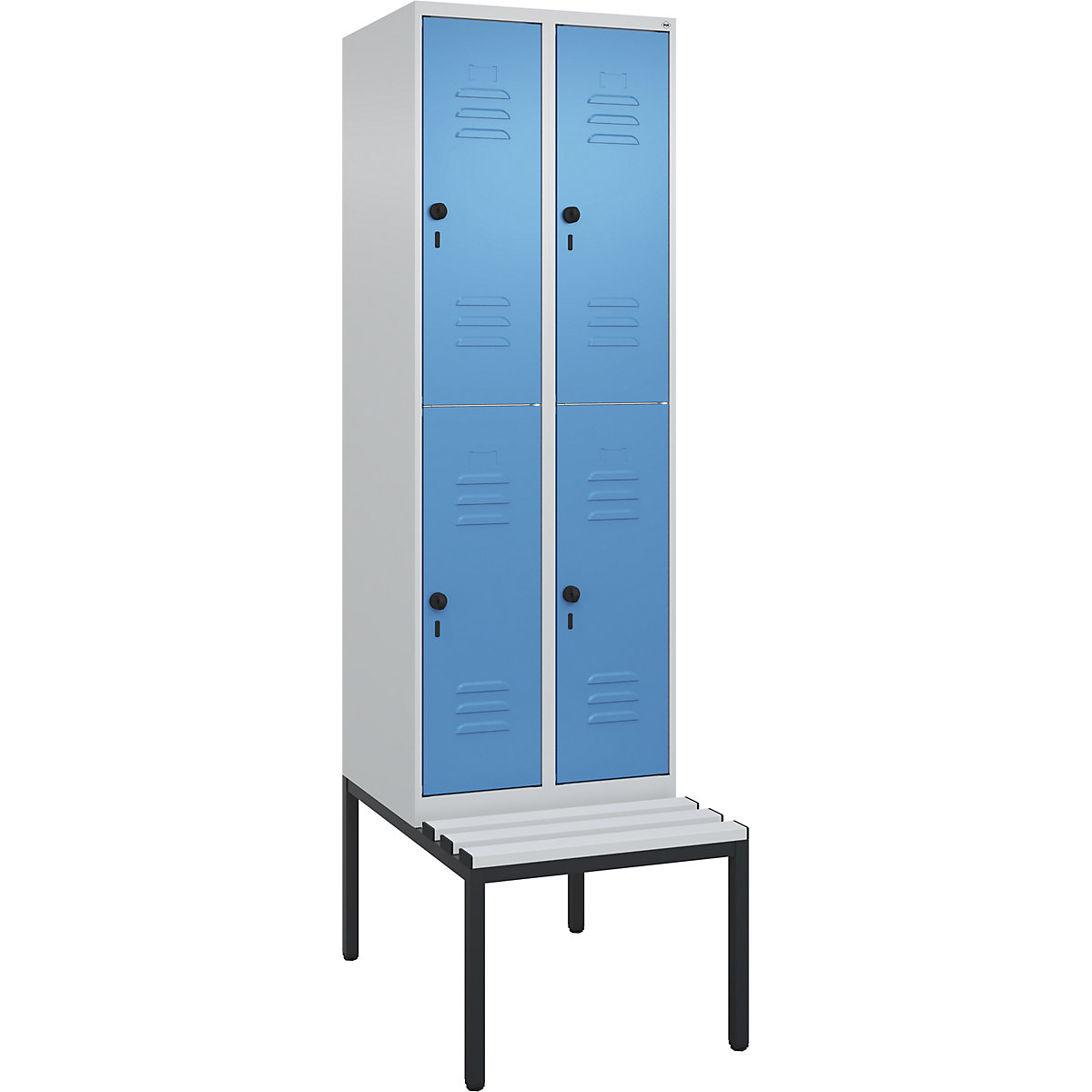 Kledingkast Classic PLUS met twee verdiepingen en zitbank – C+P (Productafbeelding 4)-3