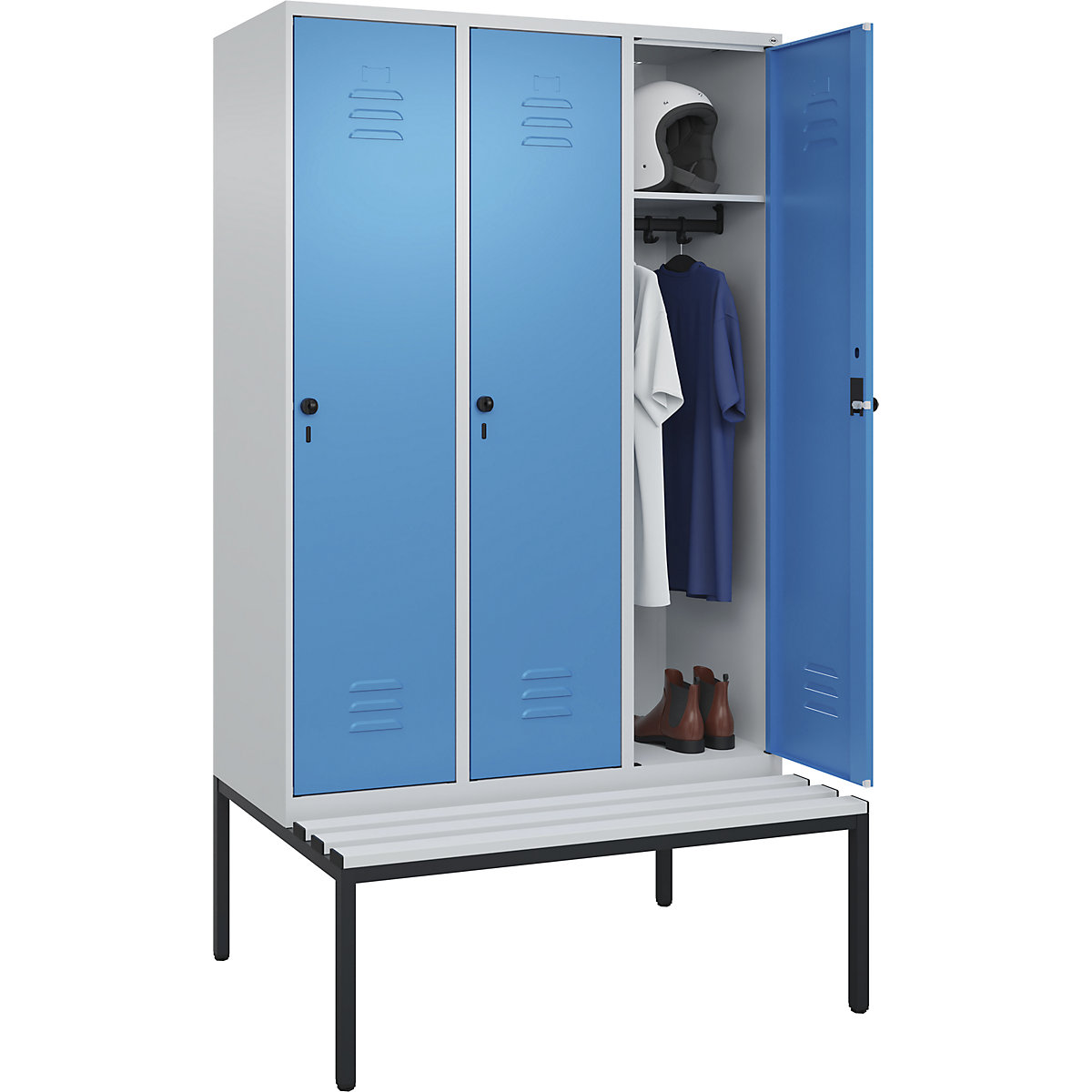 Kledingkast Classic PLUS met zitbank – C+P