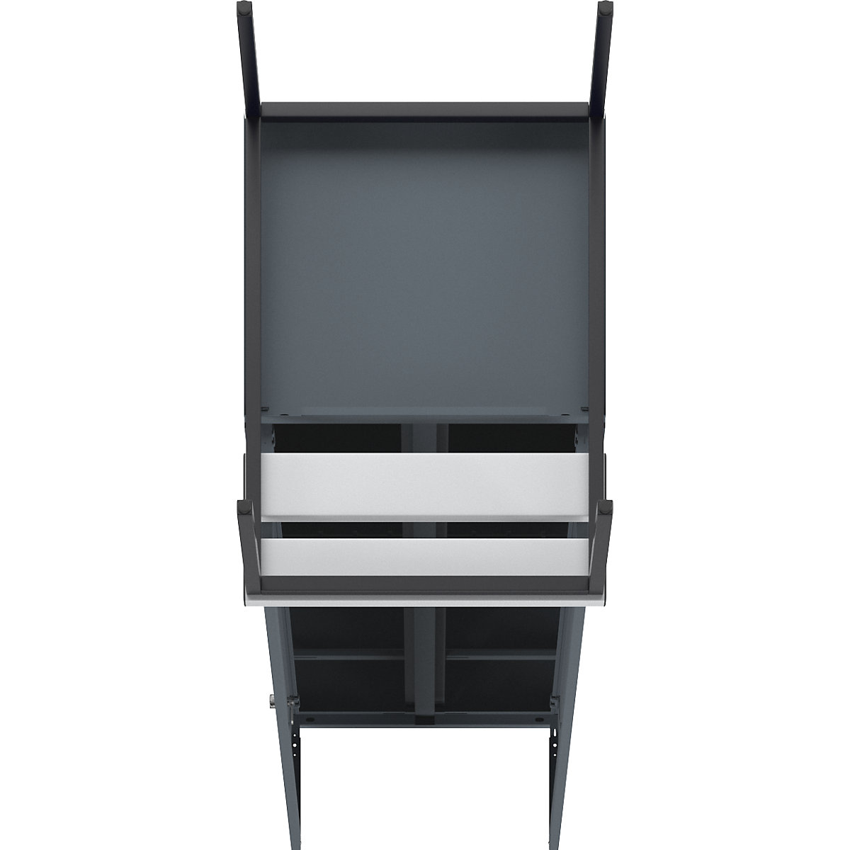 Lockerkast Berlin 2 met schoon/vuil verdeling en zitbank – Wolf (Productafbeelding 8)-7