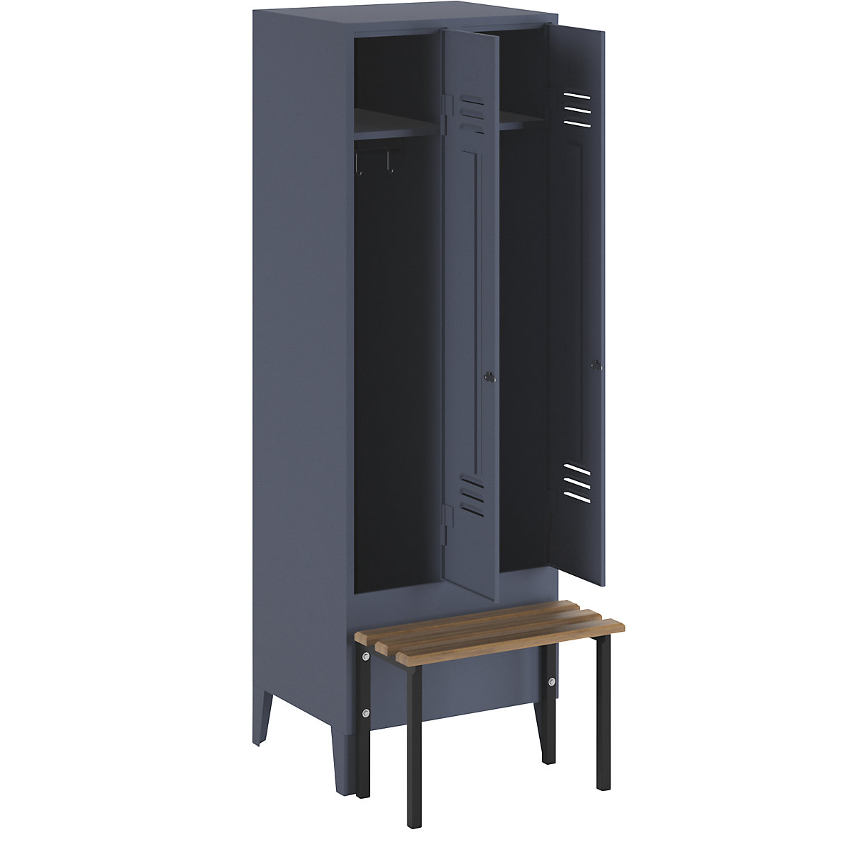 Lockerkast Berlin 2 met zitbank – Wolf