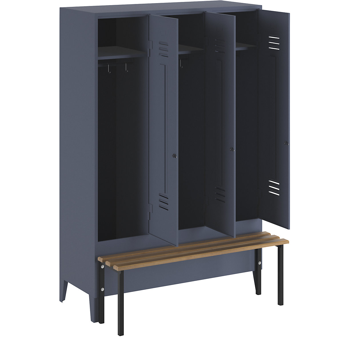 Lockerkast Berlin 2 met zitbank – Wolf