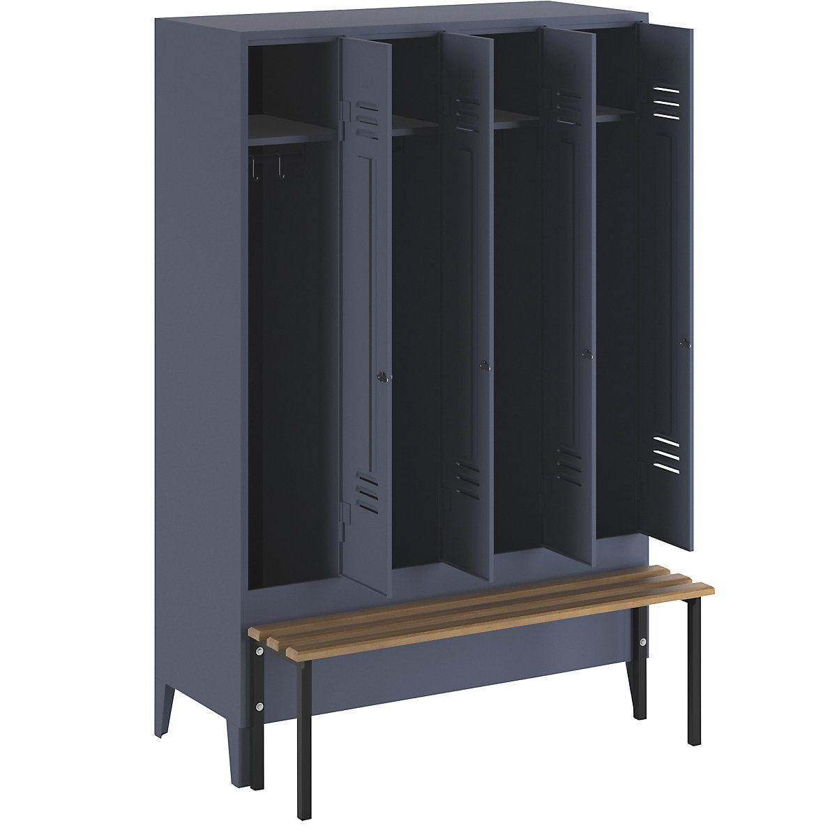 Lockerkast Berlin 2 met zitbank – Wolf