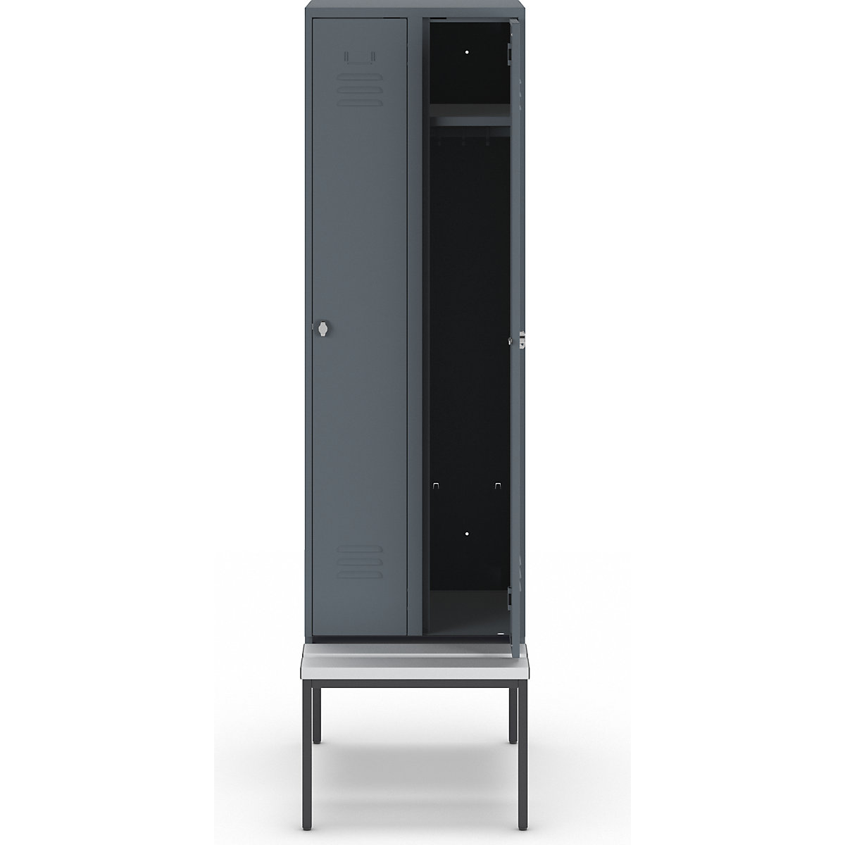 Lockerkast Berlin 2 met zitbank – Wolf (Productafbeelding 3)-2