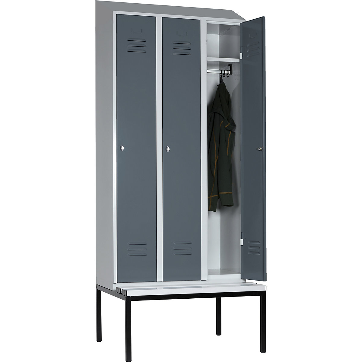Lockerkast Berlin 2 met zitbank – Wolf