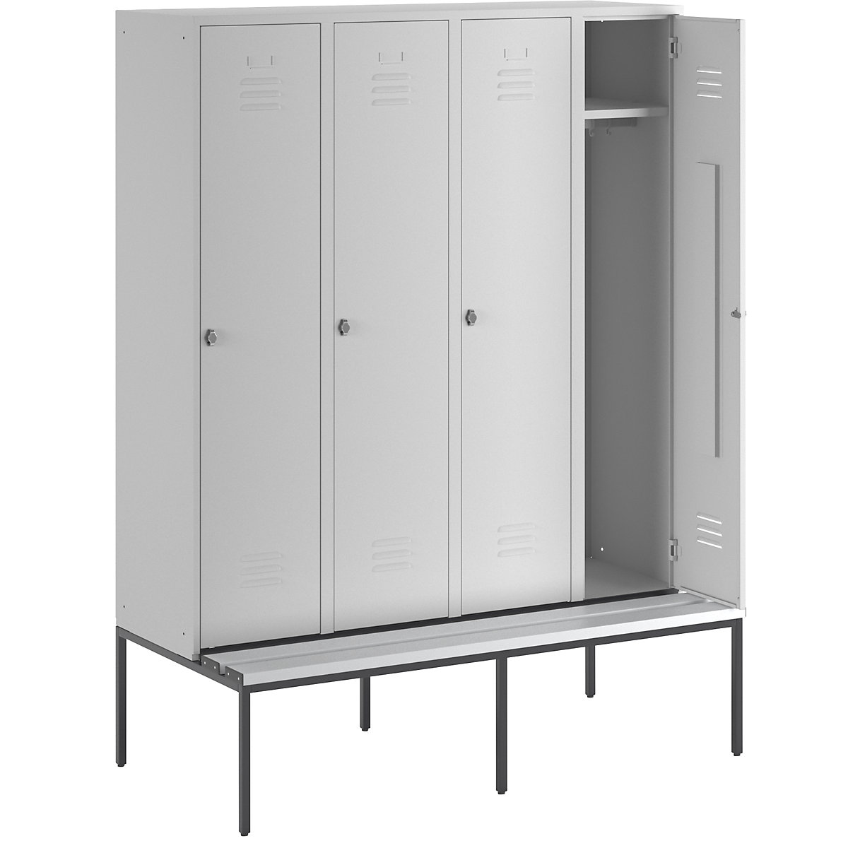 Lockerkast Berlin 2 met zitbank – Wolf