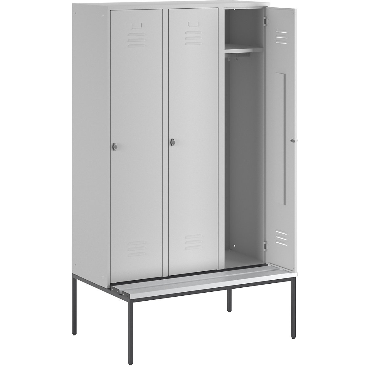 Lockerkast Berlin 2 met zitbank – Wolf