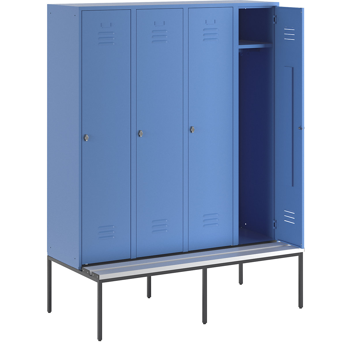 Lockerkast Berlin 2 met zitbank – Wolf