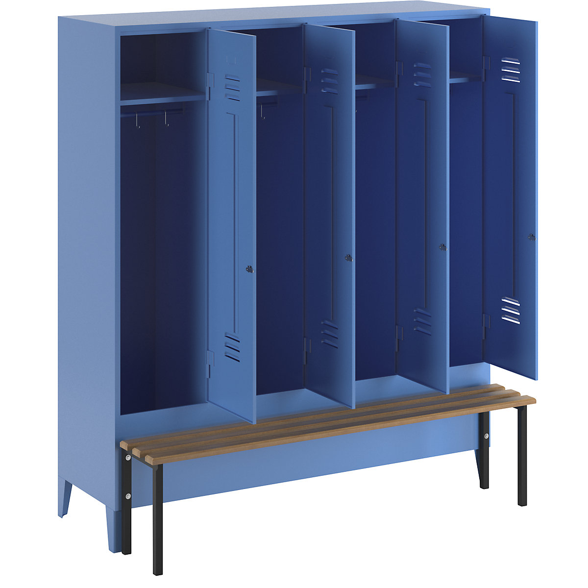 Lockerkast Berlin 2 met zitbank – Wolf