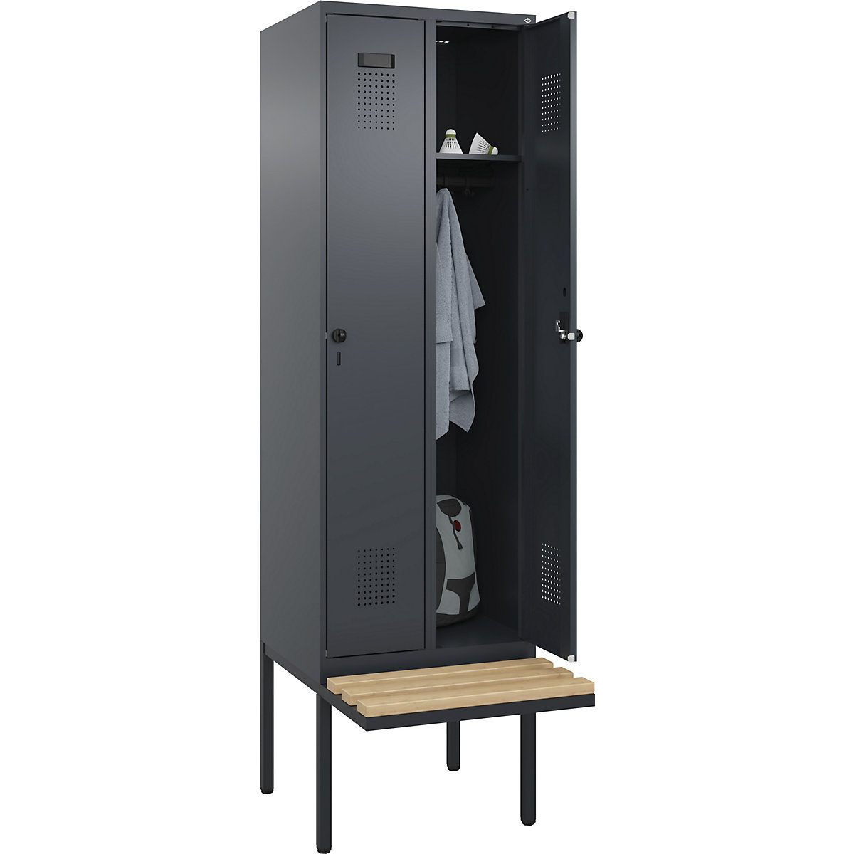 Lockerkast Evolo PLUS met zitbank (Productafbeelding 3)-2