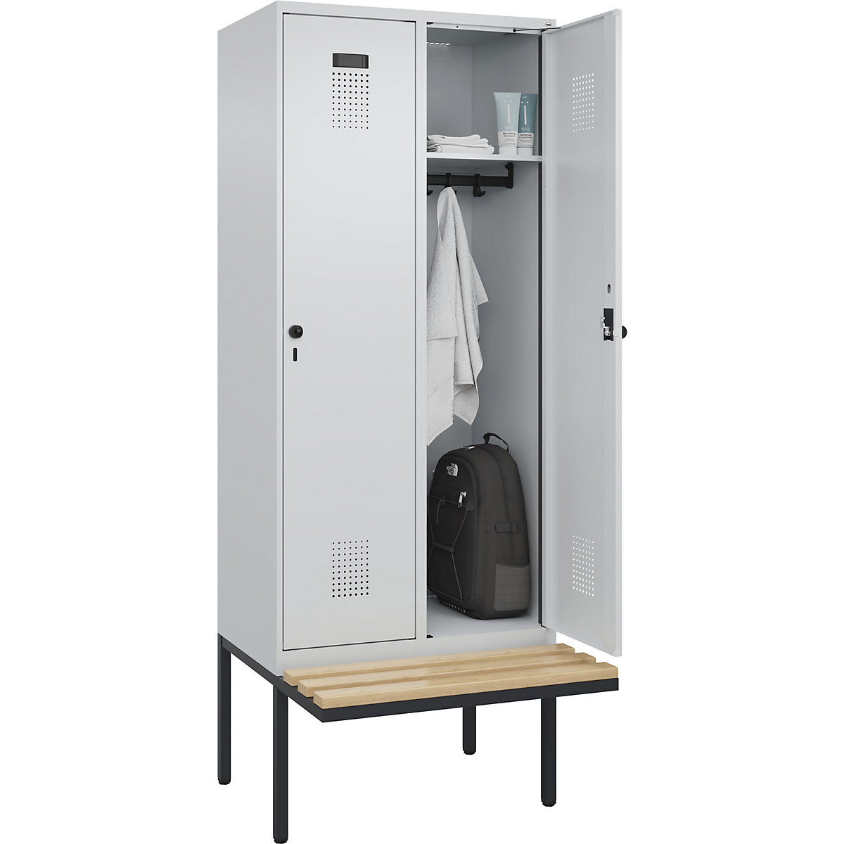 Lockerkast Evolo PLUS met zitbank (Productafbeelding 2)-1