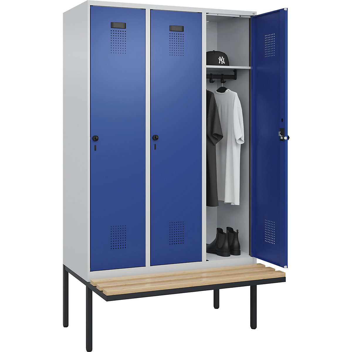 Lockerkast Evolo PLUS met zitbank (Productafbeelding 3)-2
