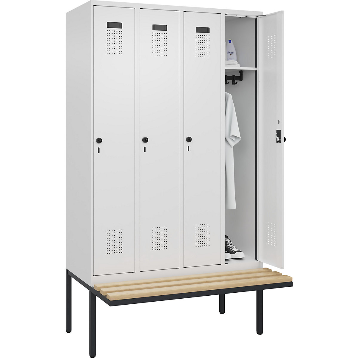 Lockerkast Evolo PLUS met zitbank (Productafbeelding 3)-2