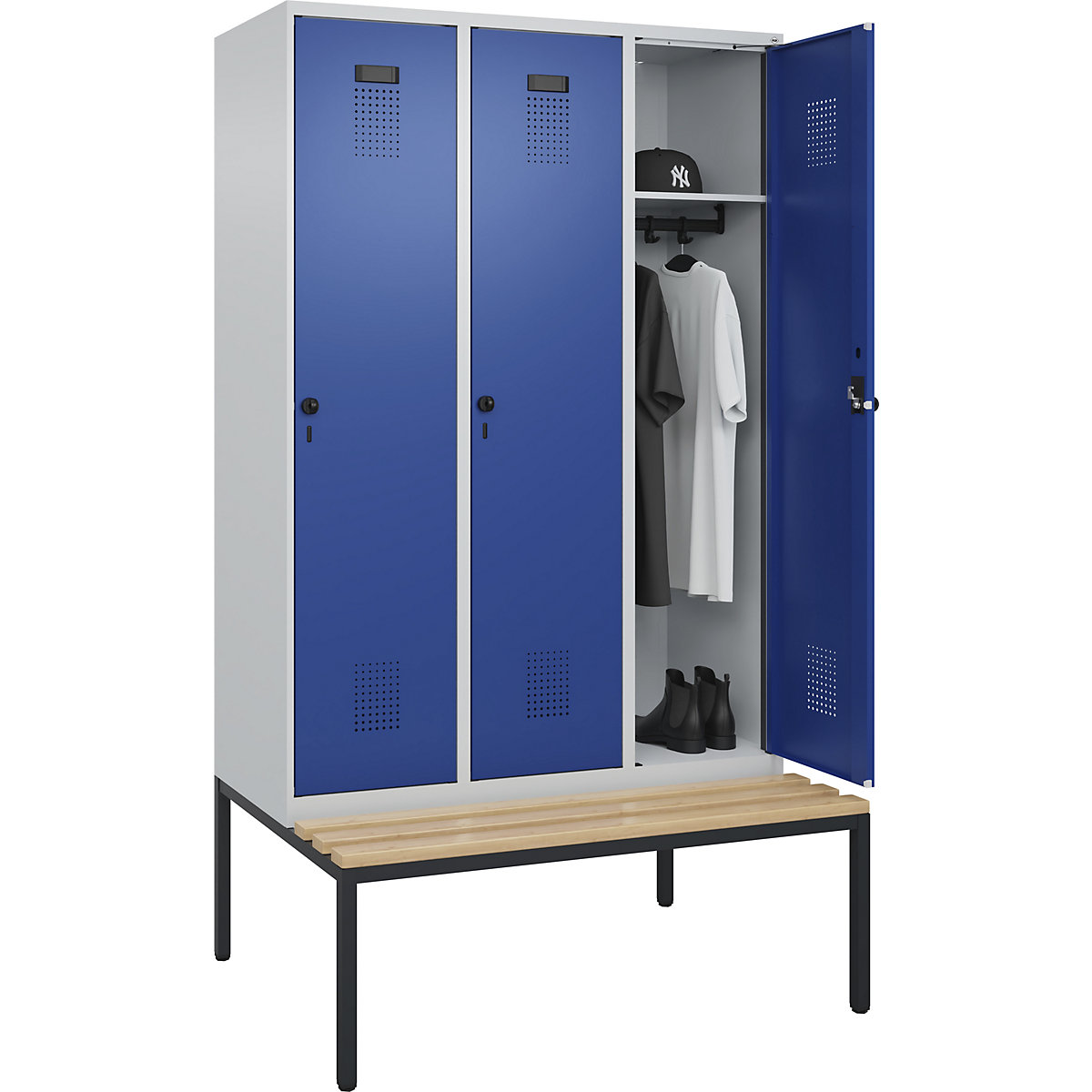 Lockerkast Evolo PLUS met zitbank (Productafbeelding 3)-2