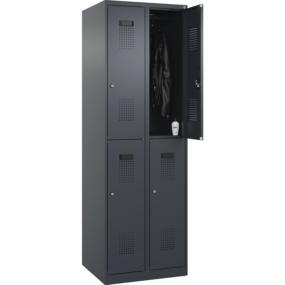 Lockerkast met twee verdiepingen Evolo PLUS – C+P (Productafbeelding 2)-1