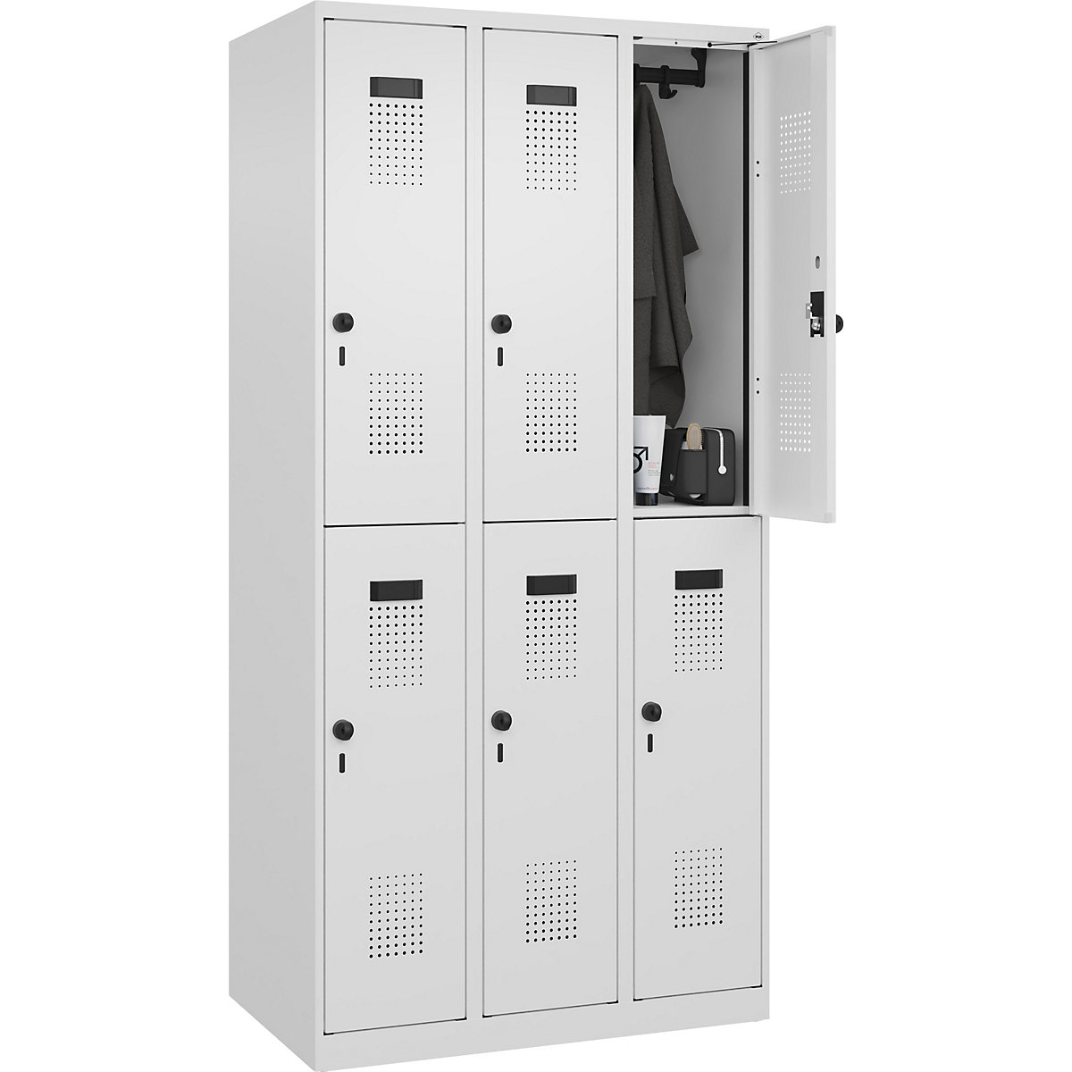 Lockerkast met twee verdiepingen Evolo PLUS – C+P (Productafbeelding 3)-2