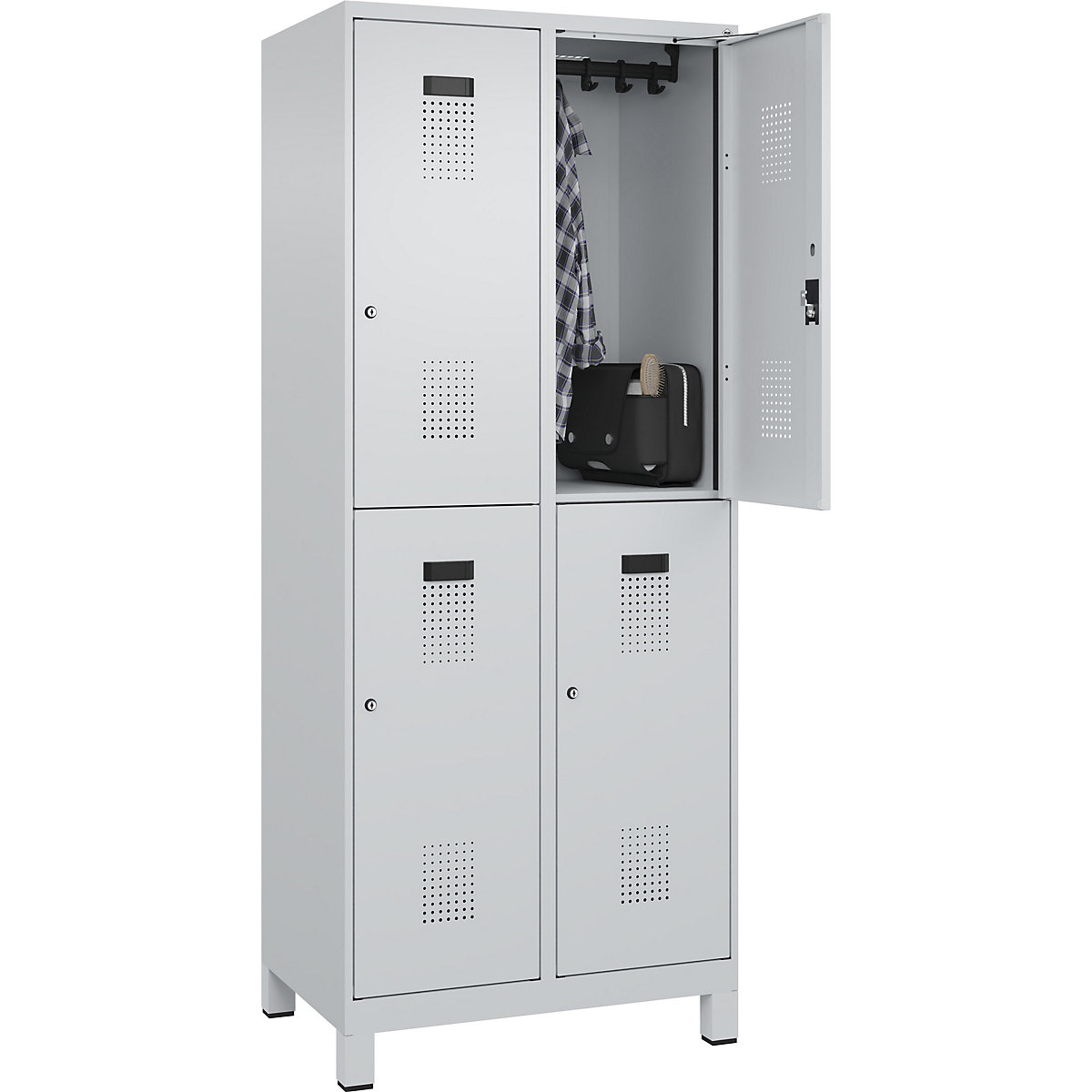 Lockerkast met twee verdiepingen Evolo PLUS – C+P (Productafbeelding 2)-1