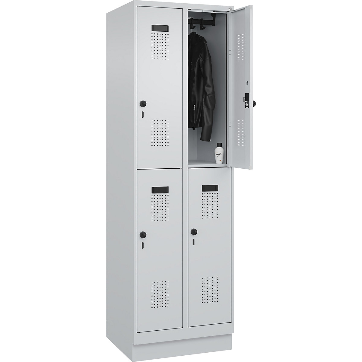 Lockerkast met twee verdiepingen Evolo PLUS – C+P (Productafbeelding 2)-1