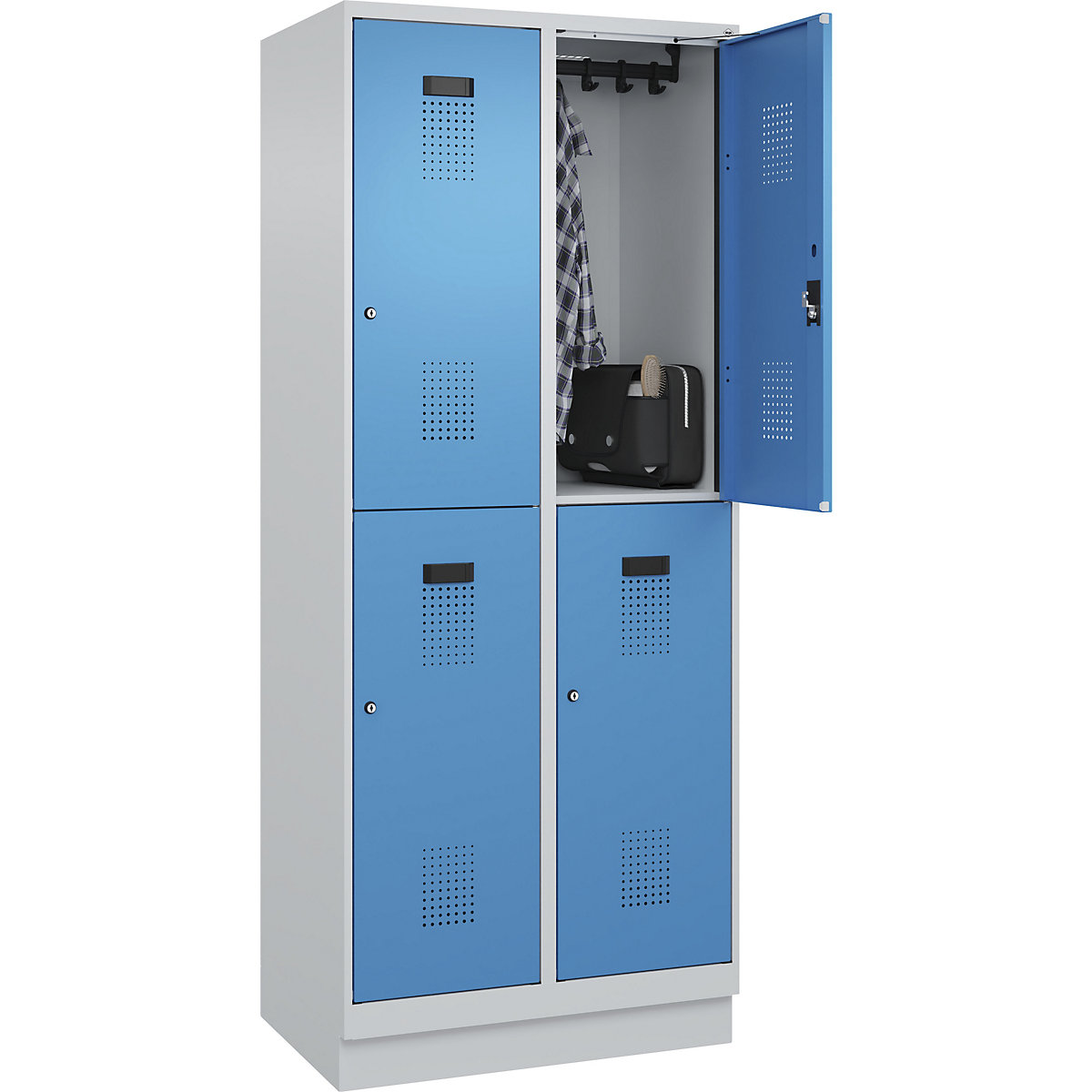 Lockerkast met twee verdiepingen Evolo PLUS – C+P (Productafbeelding 3)-2