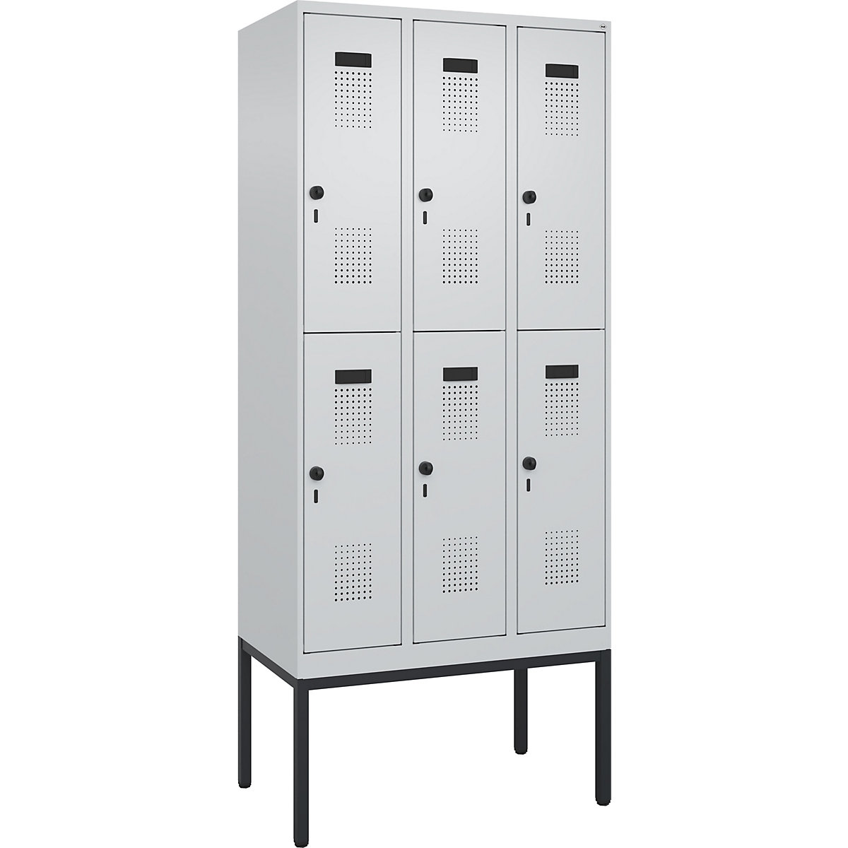 Lockerkast met twee verdiepingen Evolo PLUS – C+P (Productafbeelding 2)-1