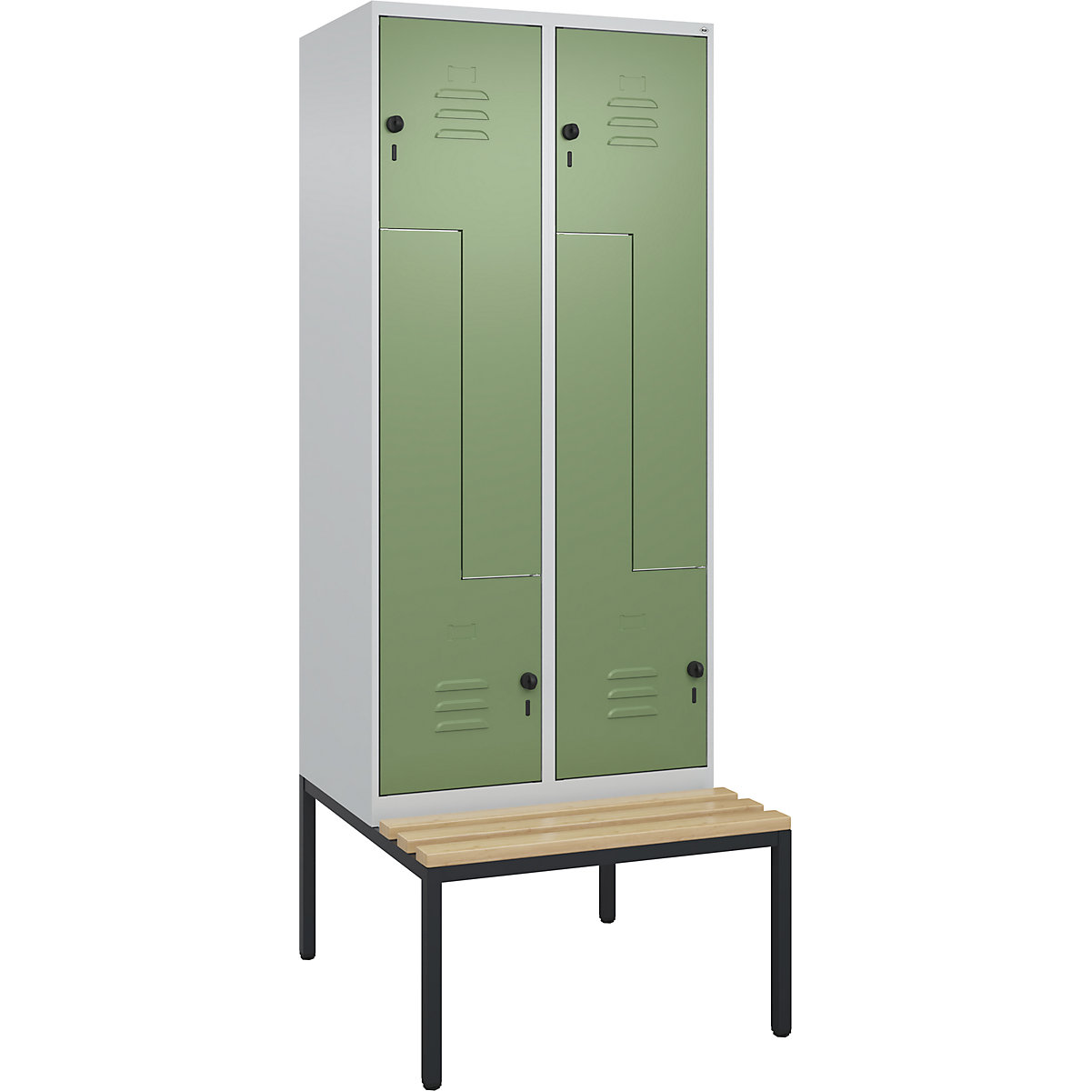 Z-kledingkast Classic PLUS met zitbank – C+P (Productafbeelding 4)-3