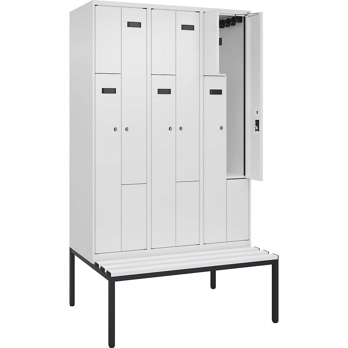Z-lockerkast Evolo PLUS met zitbank