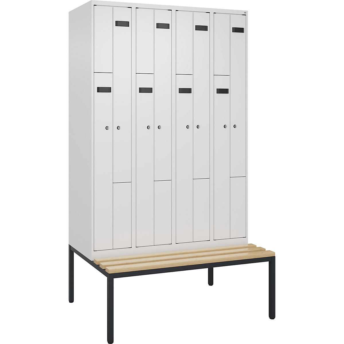 Z-lockerkast Evolo PLUS met zitbank (Productafbeelding 2)-1