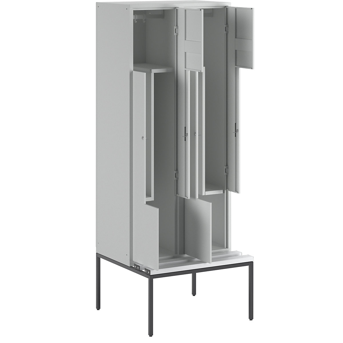 Z-lockerkast München met zitbank – Wolf