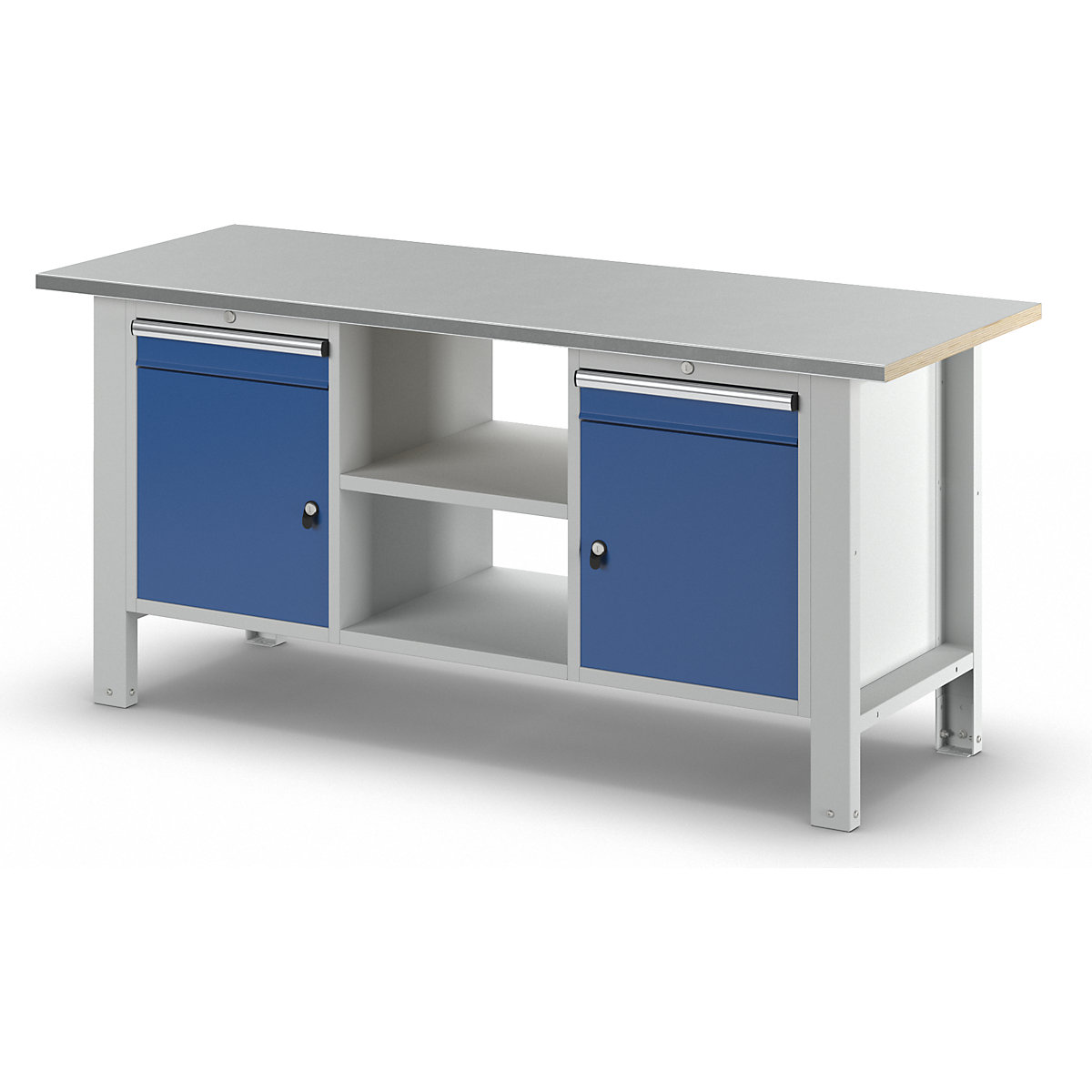 Werkbank, modulair systeem – eurokraft basic (Productafbeelding 3)-2