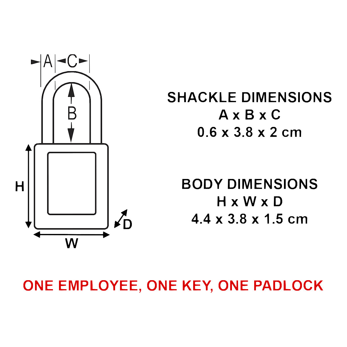 Hangslot Zenex™, kunststof beugel – Masterlock (Productafbeelding 4)-3