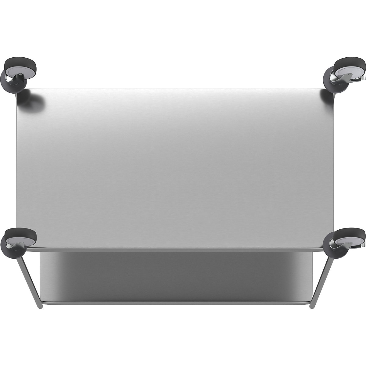 Roestvast stalen etagewagen, gelast – Kongamek (Productafbeelding 5)-4