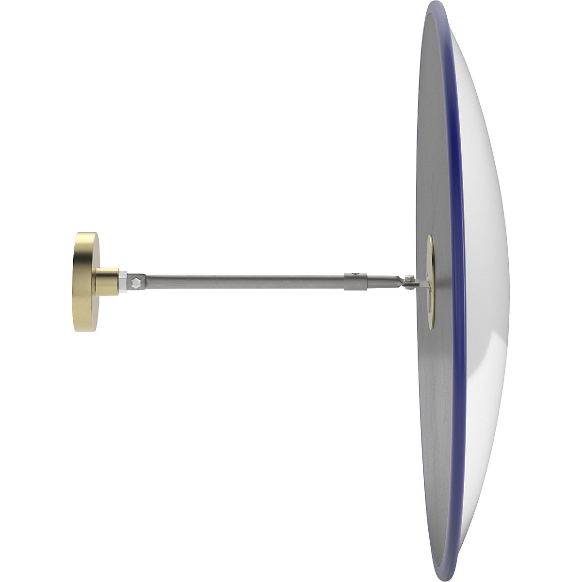 Ronde spiegel met telescopische wandhouder – eurokraft pro (Productafbeelding 6)-5