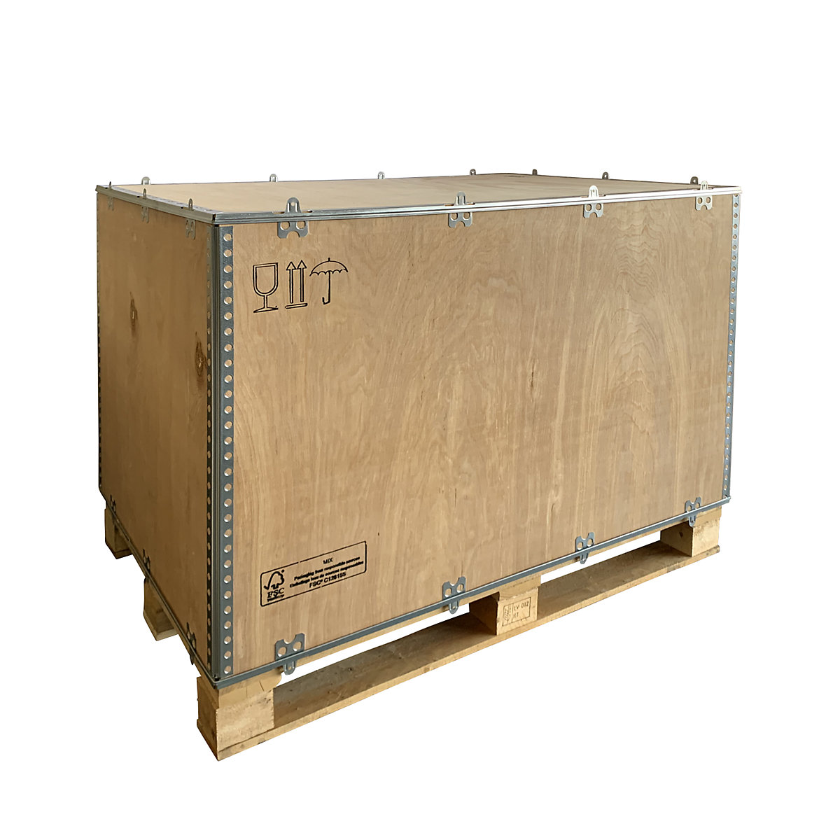 Opvouwbare houten kist, standaard, l x b x h = 1180 x 780 x 750 mm, vanaf 1 stuk-1